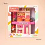 Dream Kitchen DIY Playset – Kids Home Kitchen Toy Set with Accessories - Image 3