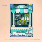 Kids Doctor Playset Toy – Medical Clinic Role Play Set with Accessories - Image 2