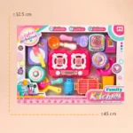 Kids Kitchen Play Set Cooking Toy Utensils Pretend Play Food Set - Image 3