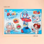 Kids Doctor Trolley Playset – Medical Cart Toy with Light & Sound - Image 2