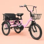 Kids Three Wheel Bicycle with Sofa Seat – Tricycle with Basket (16”)