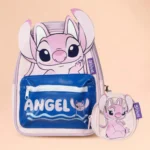 Kids Backpack Cartoon Angel Bag Cute School Bag with Mini Pouch