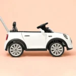 Kids Ride-On Mini Cooper Convertible – Push Car with Steering & Parent Handle - Image 3