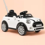 Kids Ride-On Mini Cooper Convertible – Push Car with Steering & Parent Handle - Image 2