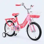 Kids Bicycle 16” – Girls Bike with Training Wheels & Front Basket