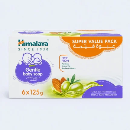 Himalaya Gentle Baby Soap Value Pack 6×125g
