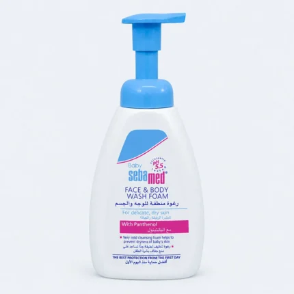 SEBAMED BABY FACE & BODY WASH FOAM 400ML