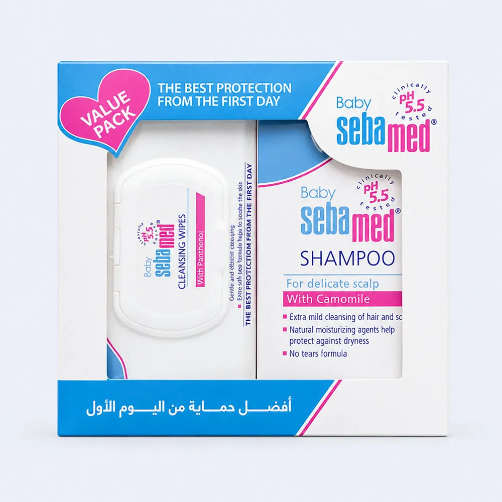 SEBAMED BABY SHAMPOO WITH WIPES SEBAMED BABY SHAMPOO WITH WIPES