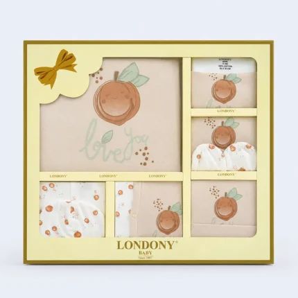 Londony Baby Newborn Gift Set – Peach Theme Baby Clothing Set