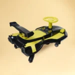Kids Drift Ride-On Car – Yellow & Black - Image 2