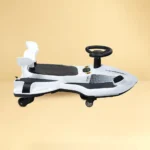 Kids Drift Ride-On Car – White & Black - Image 3