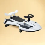 Kids Drift Ride-On Car – White & Black