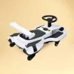 Kids Drift Ride-On Car – White & Black - Image 2
