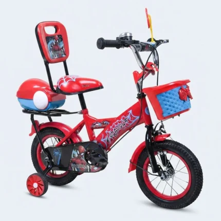 Spider-Themed Kids Bicycle with Training Wheels