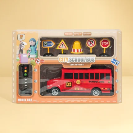City School Bus Toy Set