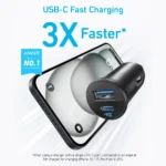 Anker 30W Dual Port Car Charger Fast USB-C Compact Adapter - Image 2