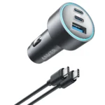 Anker 67W Triple Port Car Charger with USB-C Cable Fast Charge - Image 5