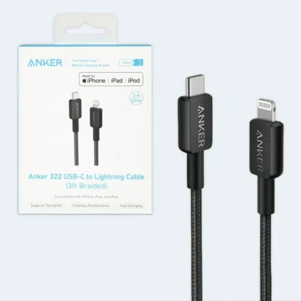 Anker 322 USB-C to Lightning Cable Fast Charging Braided 3FT