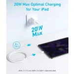 Anker 20W USB-C Fast Charger with 5FT USB-C Cable White - Image 4