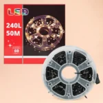 50M LED Flash String Lights 240 LEDs Decorative Warm Lighting - Image 2
