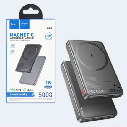 HOCO MAGNETIC WIRELESS CHARGING POWER BANK 5000MAH