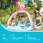 Intex Octopus Kids Inflatable Pool Play Center with Slide Fun Set - Image 8