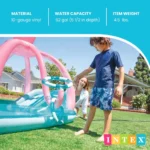 Intex Octopus Kids Inflatable Pool Play Center with Slide Fun Set - Image 6