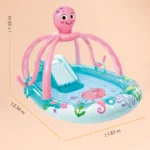 Intex Octopus Kids Inflatable Pool Play Center with Slide Fun Set - Image 2