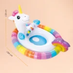 Intex Unicorn Baby Inflatable Seat Pool Float with Back Support - Image 3