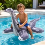 Kids Inflatable Dinosaur Ride On Float Pool Toy Summer Water Fun - Image 5