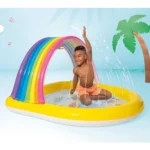 Kids Inflatable Rainbow Arch Spray Pool with Water Fountain - Image 2