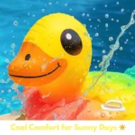 Kids Inflatable Duck Ride-On Pool Float with Seat & Handle - Image 5