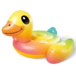 Kids Inflatable Duck Ride-On Pool Float with Seat & Handle - Image 3