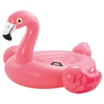 Kids Inflatable Flamingo Ride-On Pool Float with Handle - Image 3
