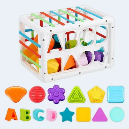 Shape Sorting Baby Toy Educational Learning Activity Cube for Kids
