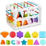 Shape Sorting Baby Toy Educational Learning Activity Cube for Kids - Image 9