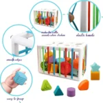 Shape Sorting Baby Toy Educational Learning Activity Cube for Kids - Image 8
