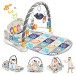 Baby Fitness Blanket Activity Play Gym Mat with Hanging Toys - Image 2