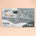 7 in 1 Foldable Baby Bath Tub Set with Portable Accessories - Image 7
