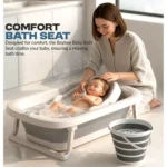 7 in 1 Foldable Baby Bath Tub Set with Portable Accessories - Image 4