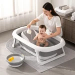 7 in 1 Foldable Baby Bath Tub Set with Portable Accessories - Image 3
