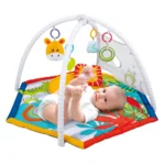 2 in 1 Baby Play Gym Mat with Ball Pit and Hanging Toys - Image 3