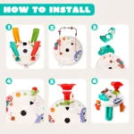 Kids Learn and Discover Activity Gaming Table with Music Toys - Image 7