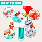 Kids Learn and Discover Activity Gaming Table with Music Toys - Image 6