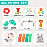 Kids Learn and Discover Activity Gaming Table with Music Toys - Image 4