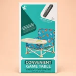 Portable Baby Folding Dining Chair with Tray for Indoor Outdoor - Image 2