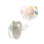Baby Pacifier with Premium Pacifier Case and Clip for Newborns - Image 2
