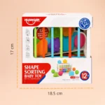 Baby Shape Sorting Educational Toy Blocks Set for Toddlers 12M+ - Image 2