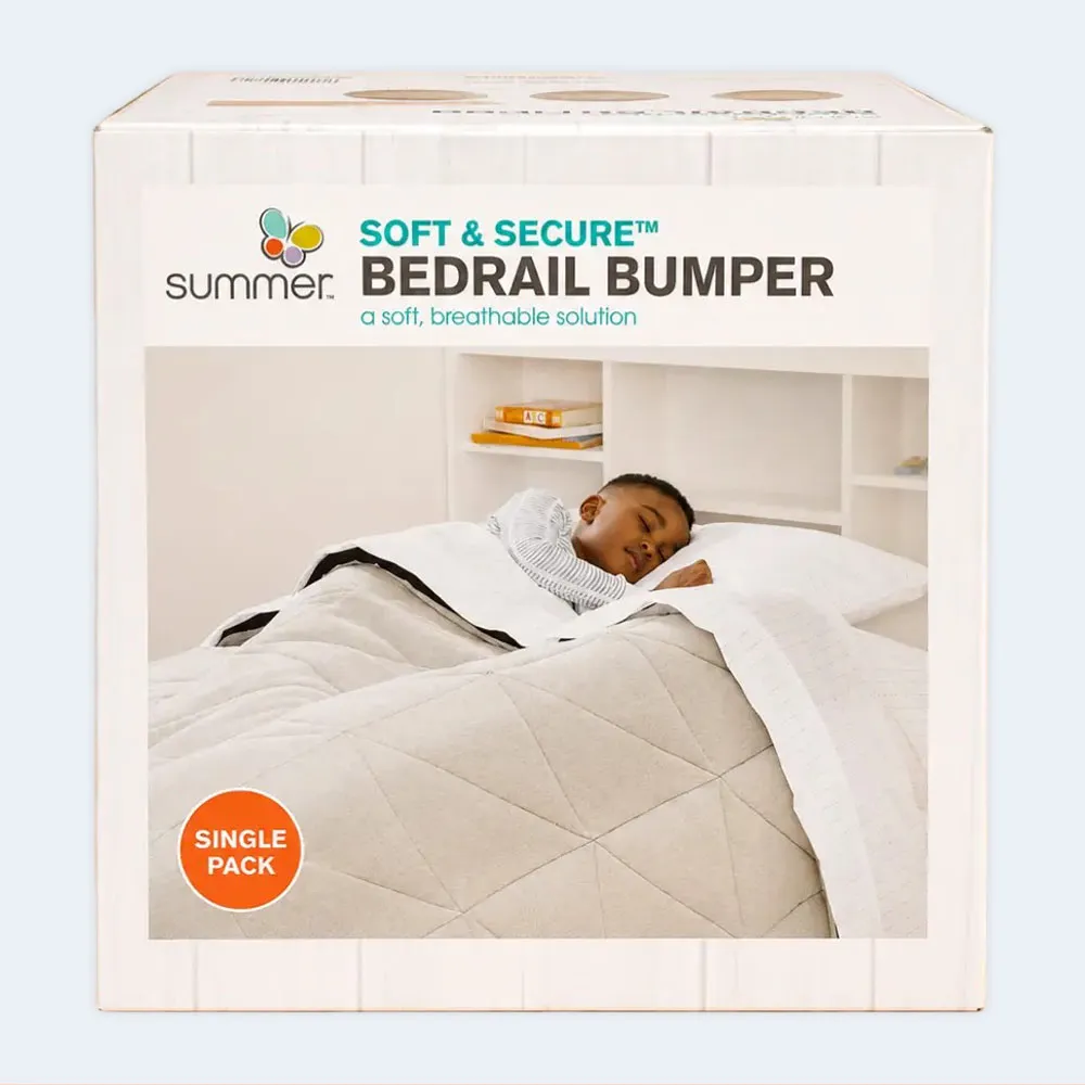 Soft Secure Baby Bedrail Bumper for Toddler Bed Safety Protection Soft Secure Baby Bedrail Bumper for Toddler Bed Safety Protection