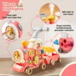 5 In 1 Baby Walker Train Ride On Educational Toy for Kids 6M+ - Image 7